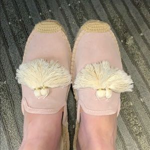 LIKE NEW Soludos Tasseled Loafer Mule (Pink)